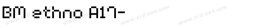 BM ethno A17字体转换